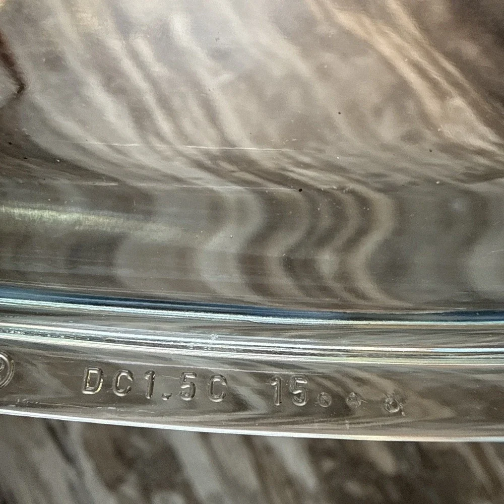 PYREX DC1.5C Corning Ware Clear Glass Oval Lid Only For French Casserole Replace